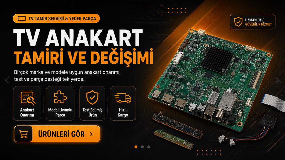TV Anakart Tamiri ve Değişimi - Model Uyumlu Yedek Parça