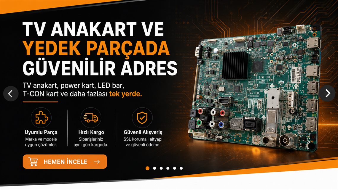 TV Anakart ve Yedek Parçada Güvenilir Adres