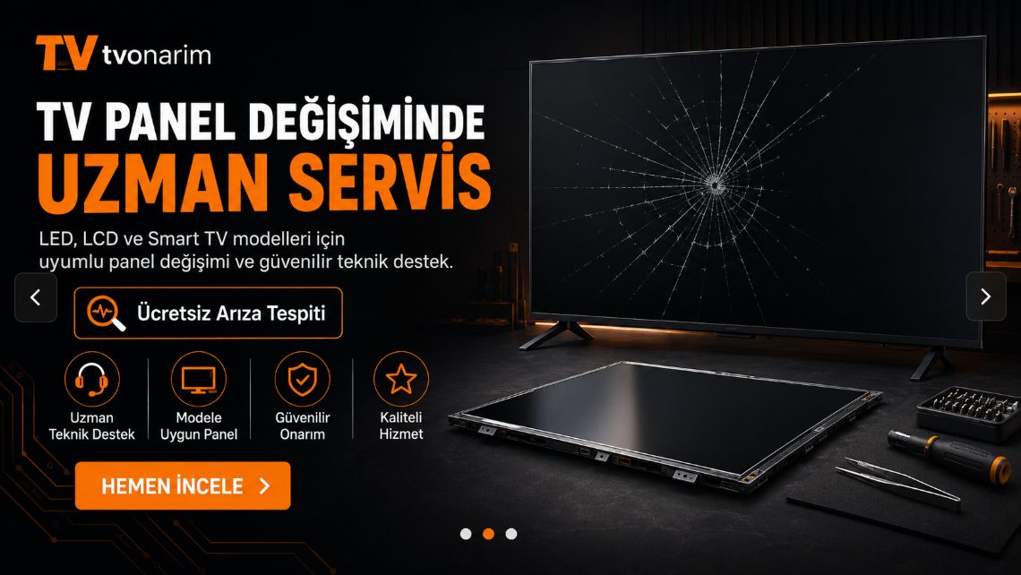 TV Panel Değişiminde Uzman Servis - LED, LCD ve Smart TV